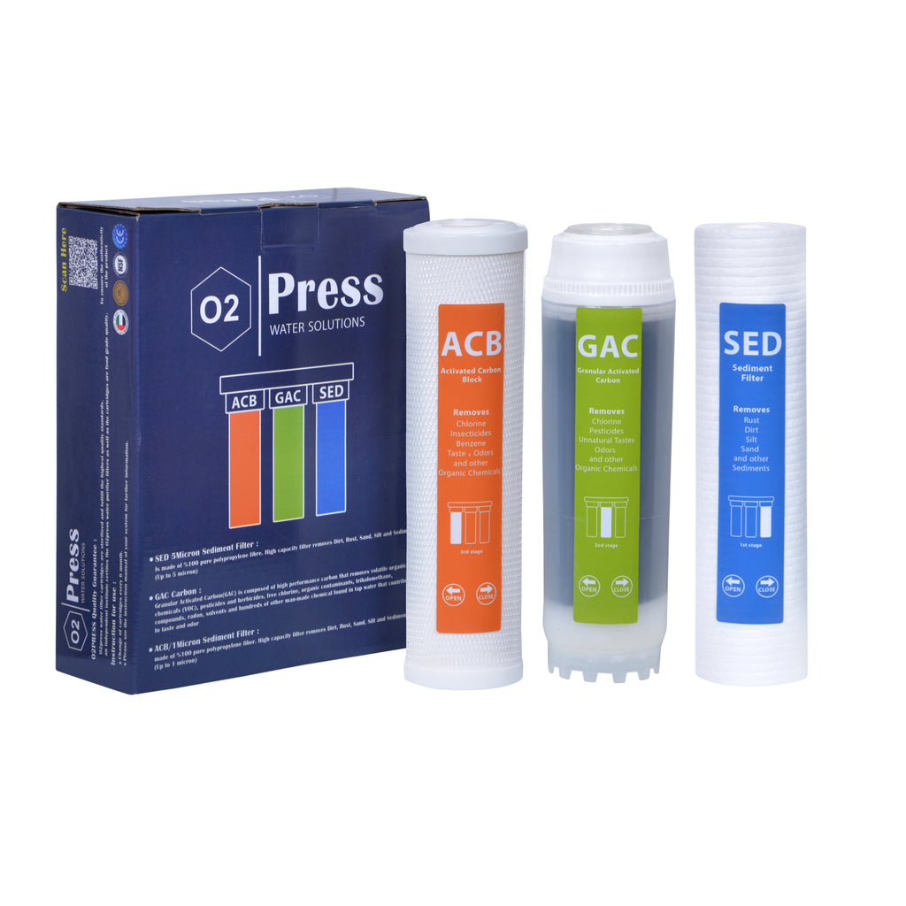 O2press 8-Stage Alkaline RO Water Purifier System with Membrane Protection